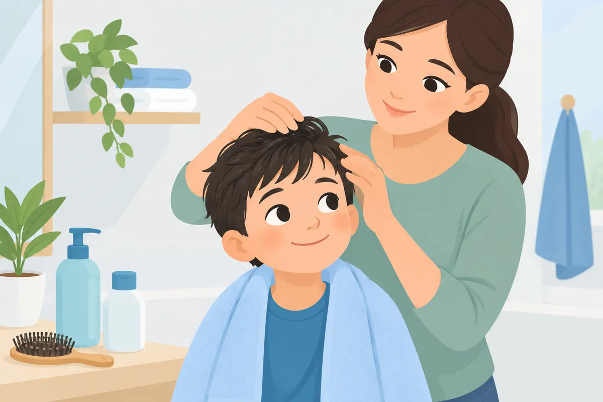 Cómo cuidar el cabello graso de los niños