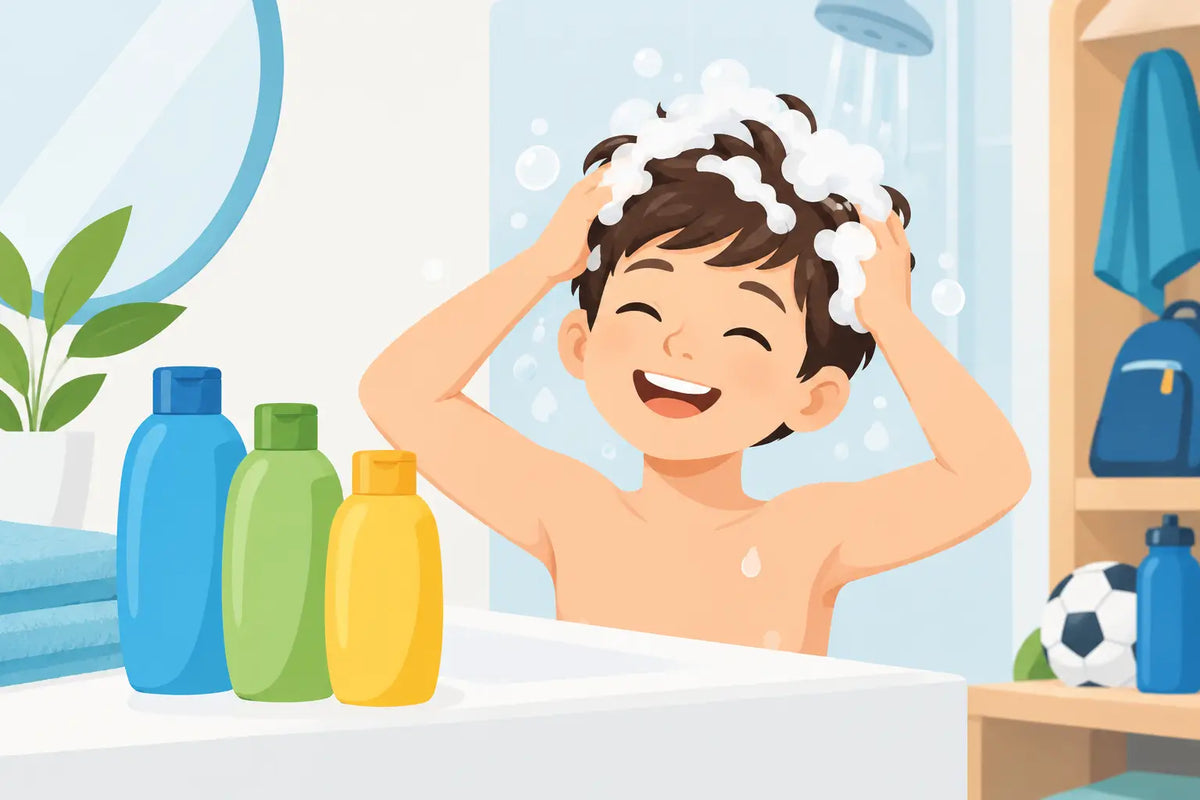 Cómo elegir el mejor shampoo para niños activos