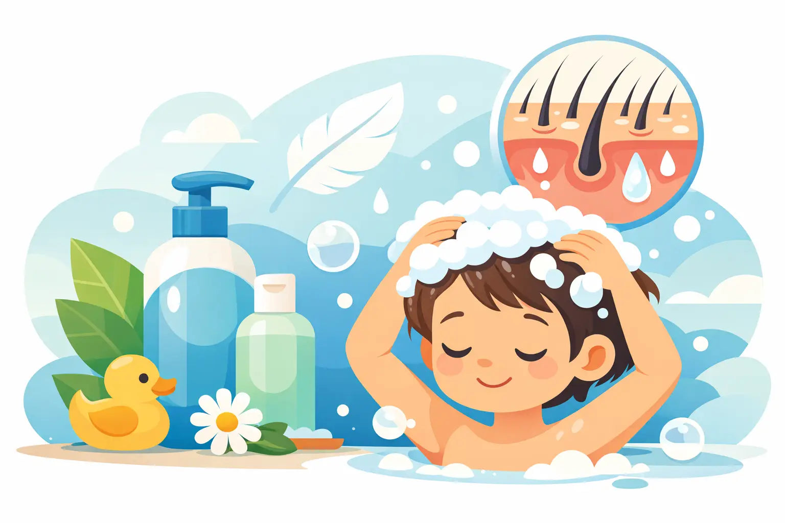 Champú para cuero cabelludo sensible de niños
