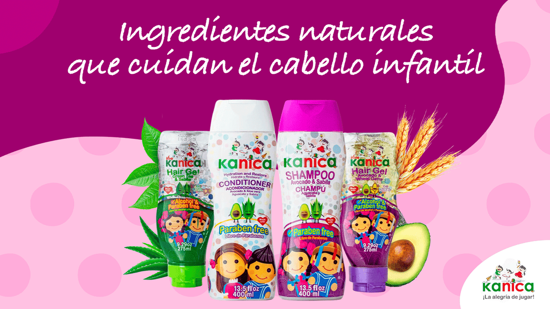 Ingredientes naturales que cuidan el cabello infantil