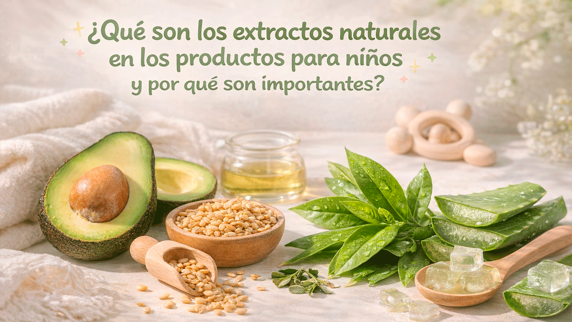 ¿Qué son los extractos naturales en los productos para niños y por qué son importantes?