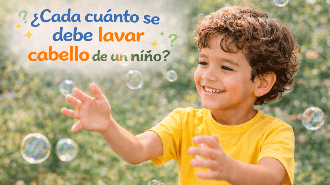 ¿Cada cuánto se debe lavar el cabello de un niño?