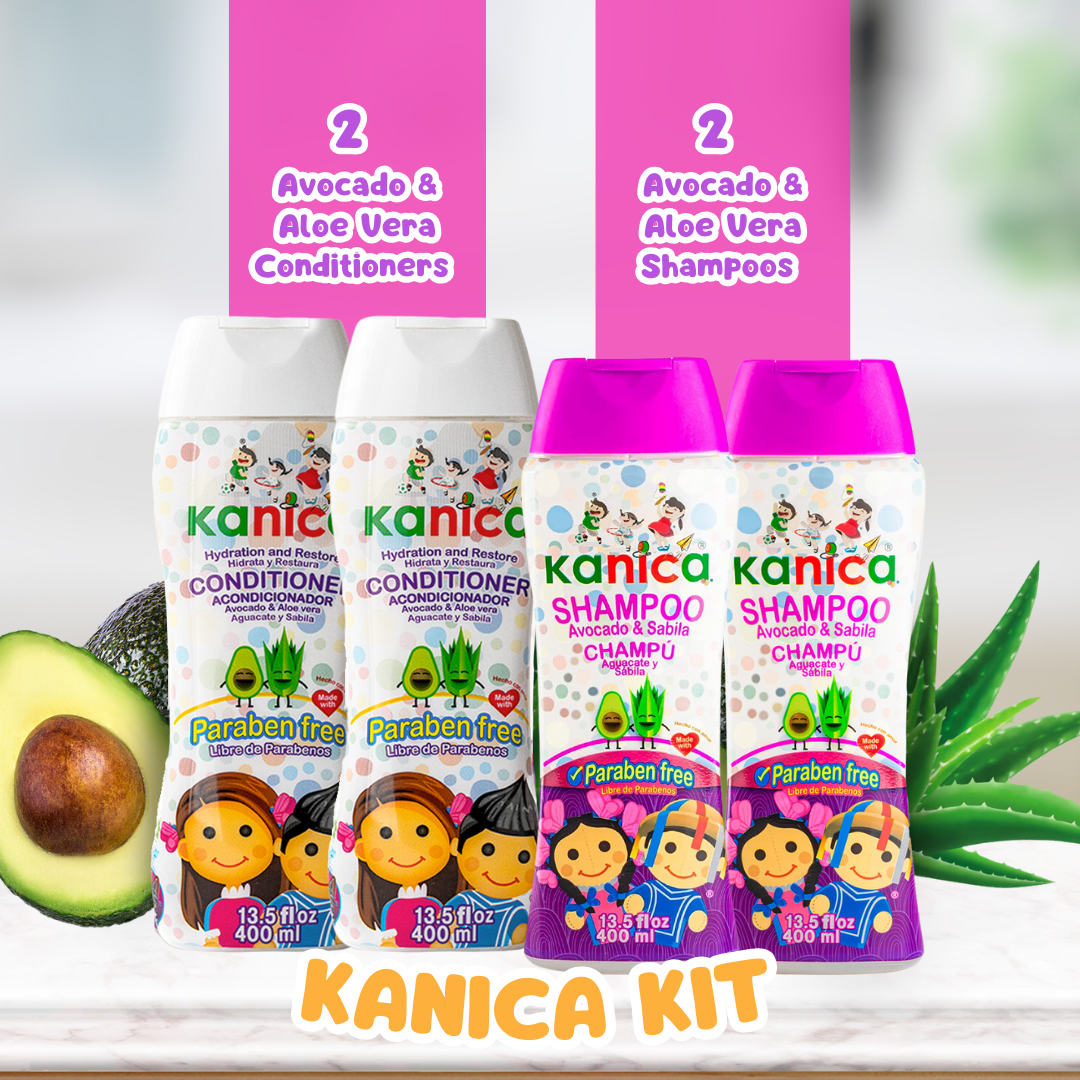 Set de Shampoo y Acondicionador de Aloe Vera y Aguacate – Sin Parabenos, Cuidado Nutritivo para Todo Tipo de Cabello (2 Shampoos y 2 Acondicionadores, 13.5 fl oz cada uno)