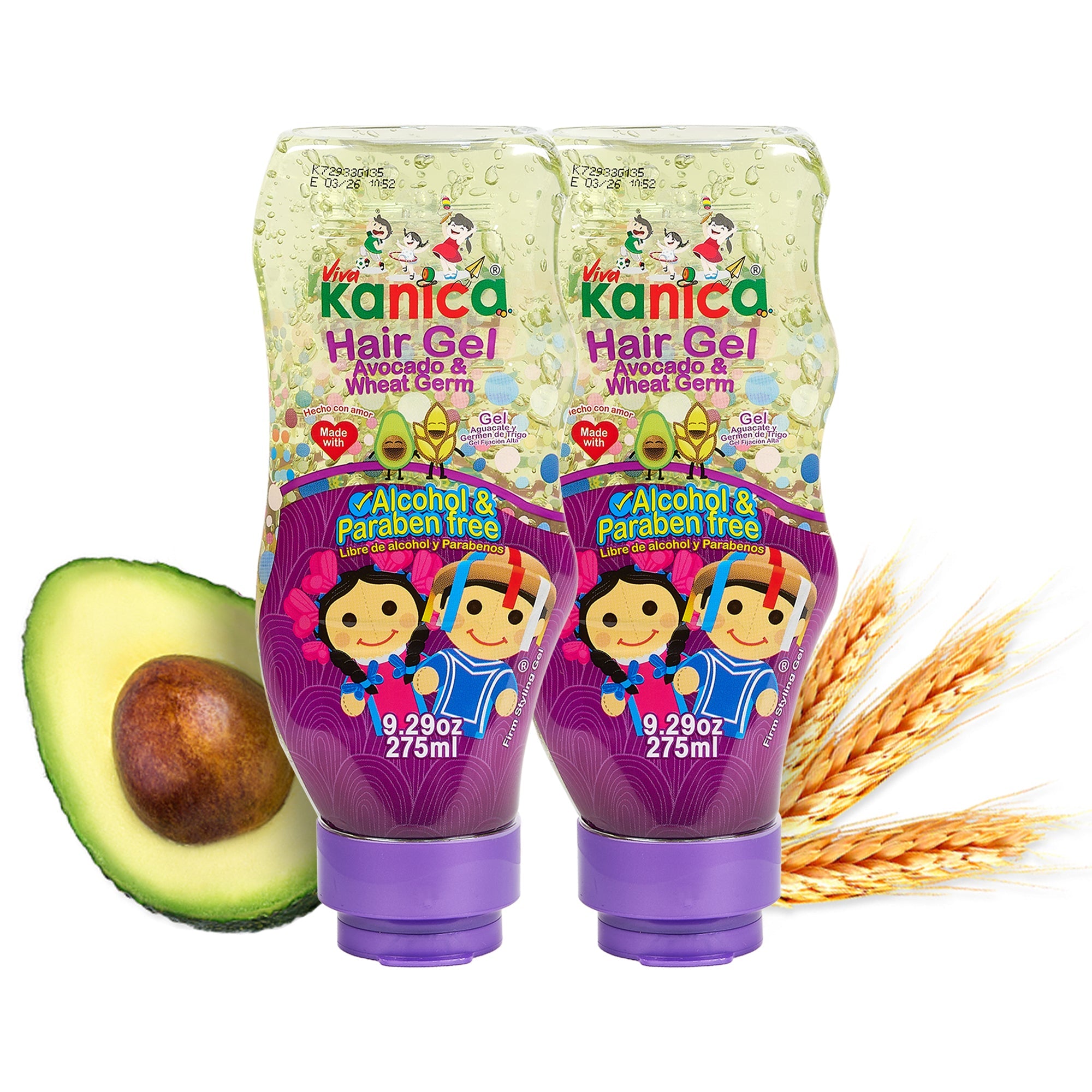 Kit Duo Gel Capilar Kanica de Aguacate y Germen de Trigo – Sin Parabenos ni Alcohol