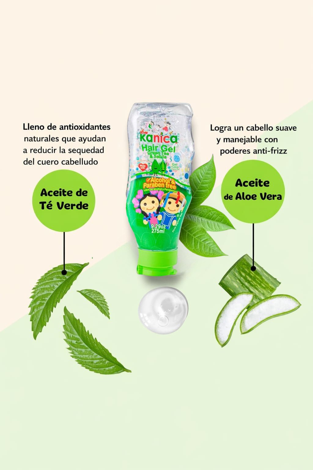 Kit Kanica 2 Shampoo + 1 Gel de Te Verde + 1 Gel de Aguacate