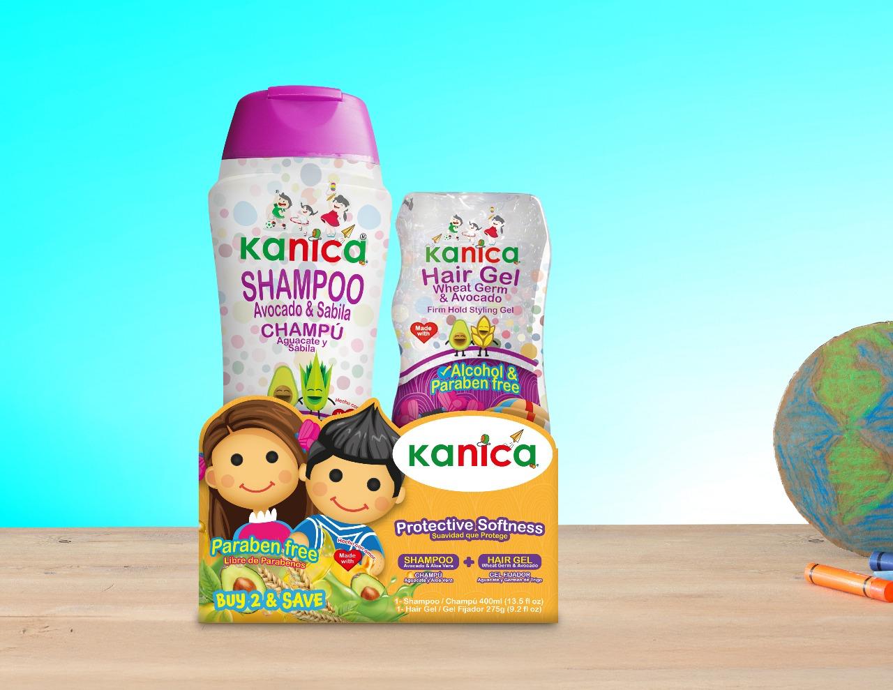 Kit Kanica de Shampoo y Gel para Niños – Cuidado Natural y Suave para el Cabello Infantil (Aguacate y Germen de Trigo)